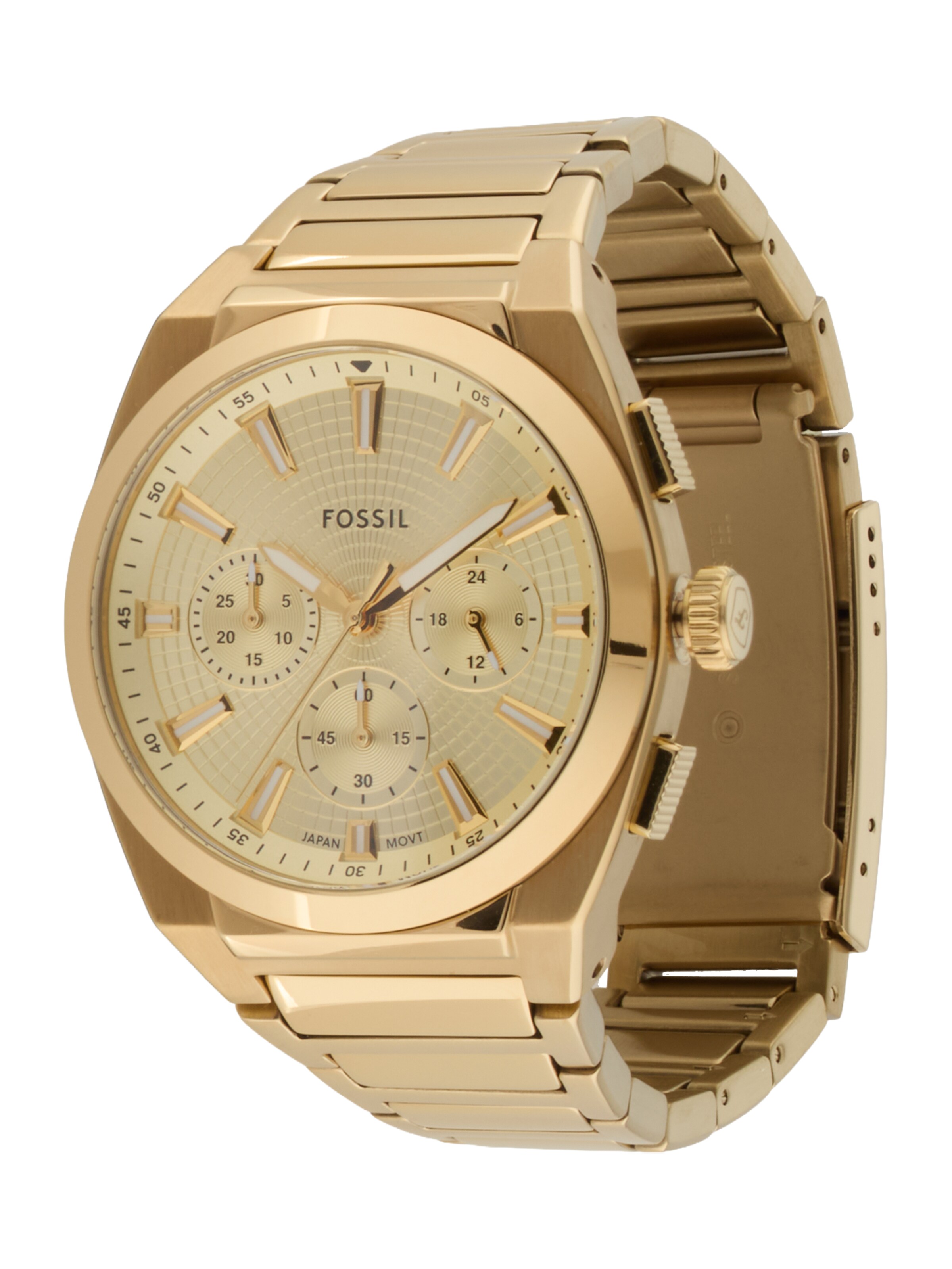 FOSSIL Analoog horloge in Goud: voorkant