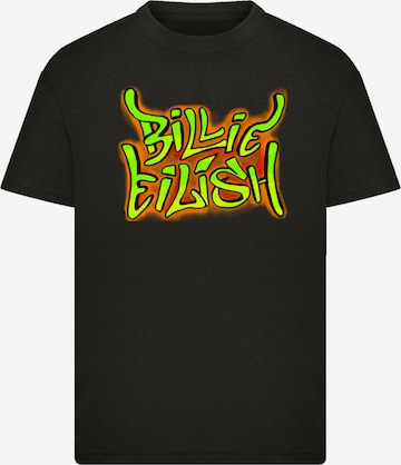 F4NT4STIC Shirt 'Billie Eilish' in Zwart: voorkant