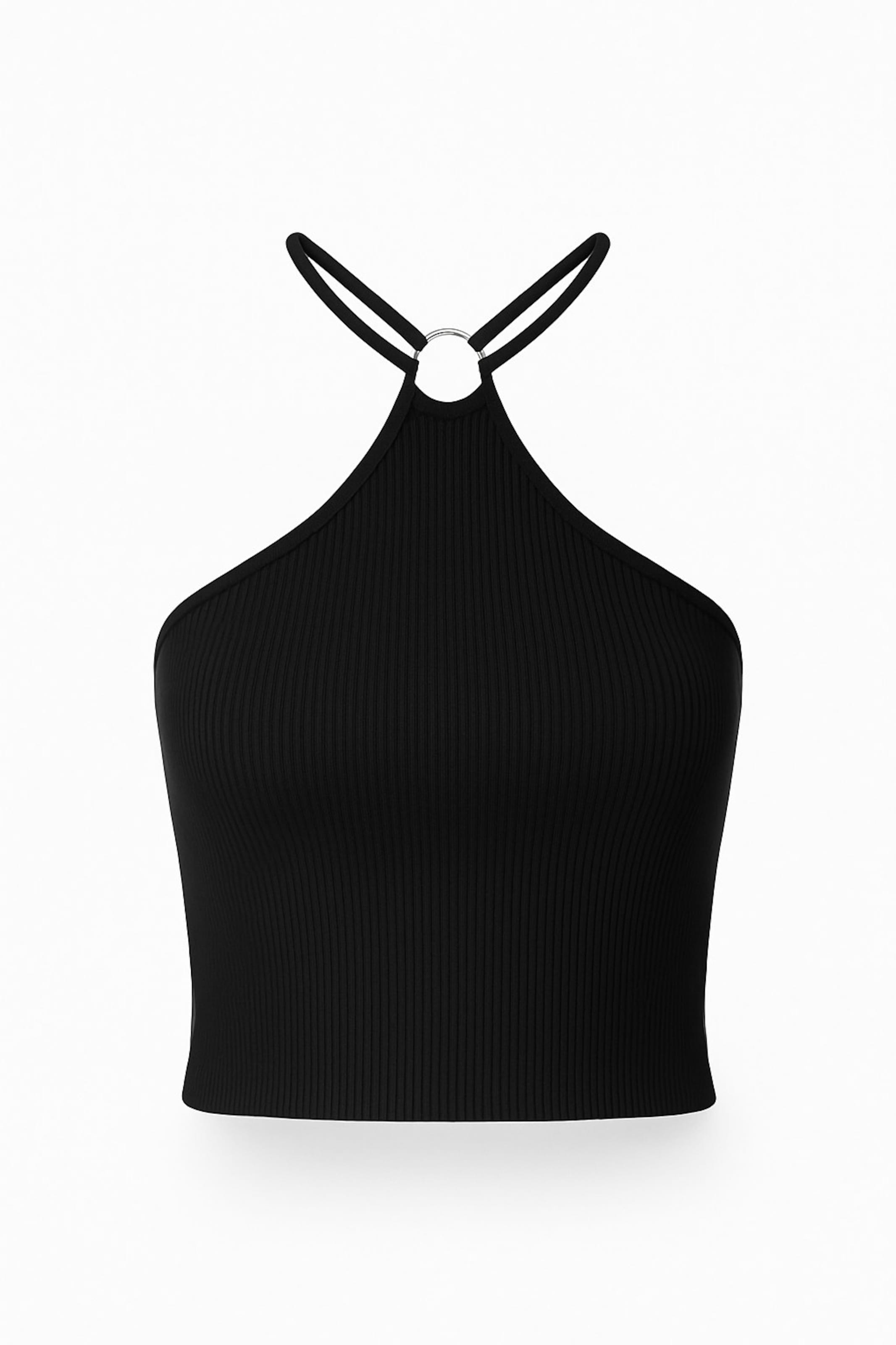 Alexa Dash Bluse in Schwarz: Vorderseite