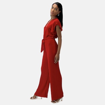 Tuta jumpsuit di Elara in rosso