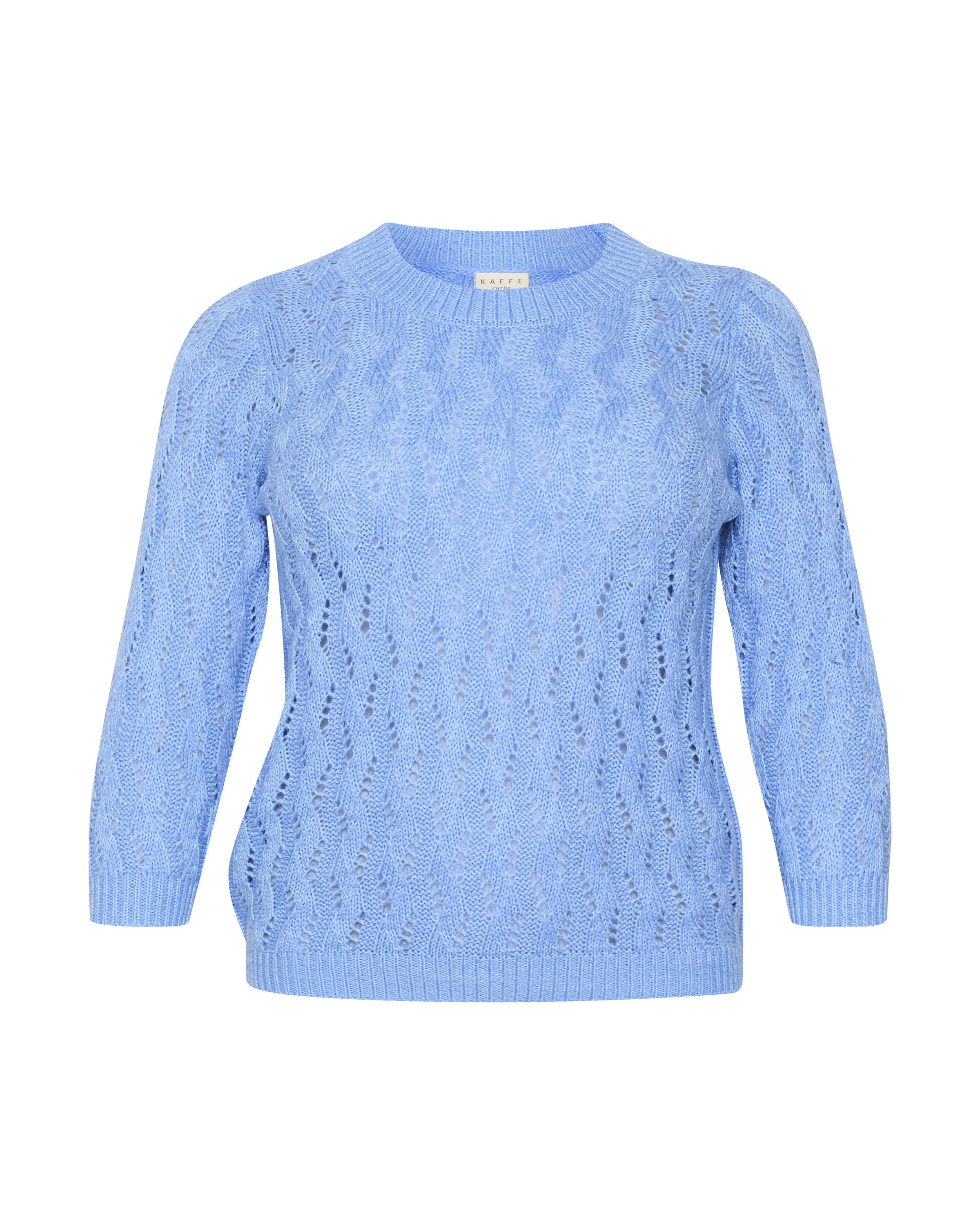 Pull-over 'Lana' KAFFE CURVE en bleu : devant