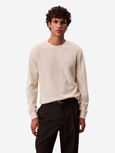 Calvin Klein Sweater 'LS MERINO CREW LV04LB305G' in XL in Cream, Item view