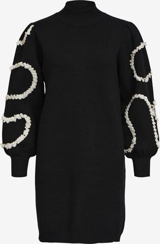 OBJECT Knit dress in Black: front