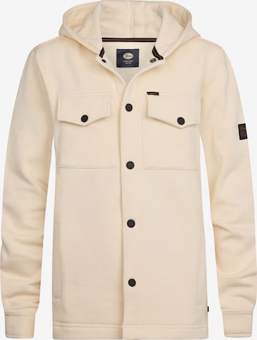 Petrol Industries Sweatjacke in Beige: Vorderseite