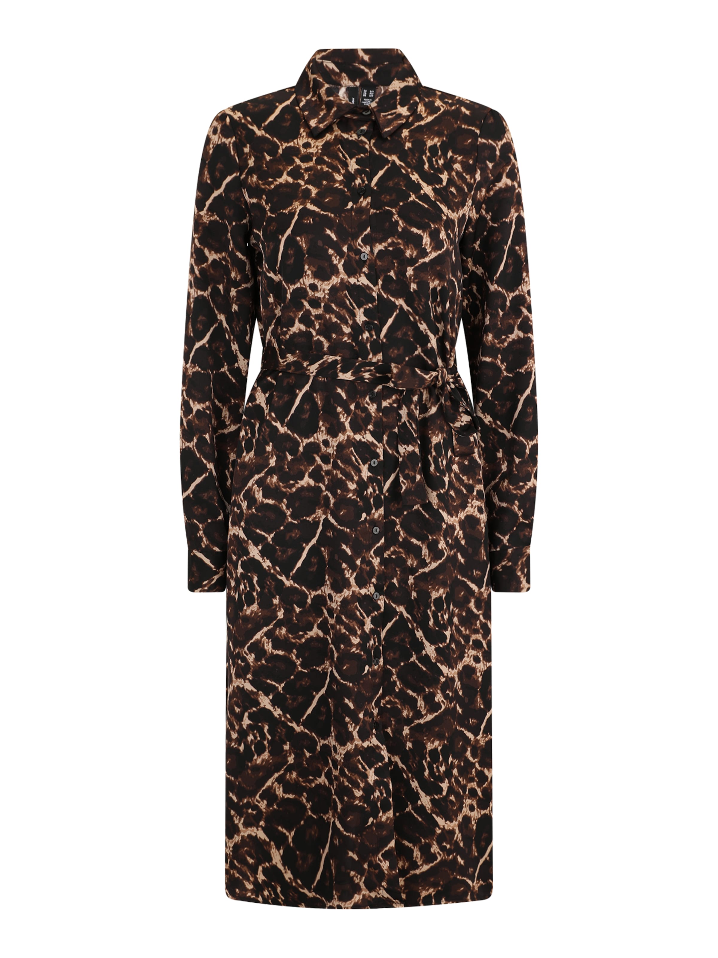 Vero Moda Tall Sukienka koszulowa &#x27;VMHUXLEY&#x27; w kolorze czarny: przód