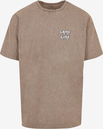 Merchcode Shirt 'Grand Start' in Brown: front