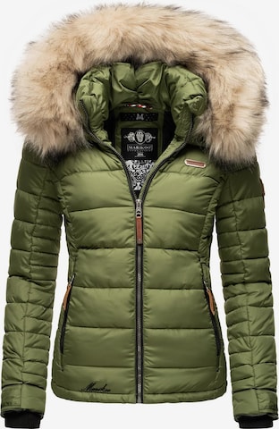 MARIKOO Зимняя куртка 'Lerikaa' в Зеленый: спереди