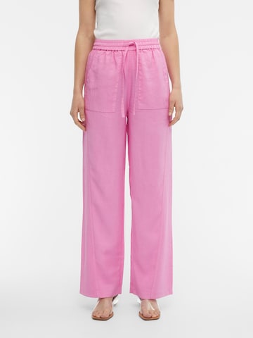 OBJECT Wide Leg Hose 'PRIMULA' in Pink: predná strana