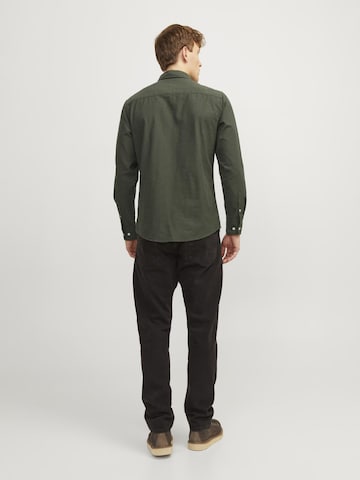 JACK & JONES Regular fit Πουκάμισο 'JJEOxford' σε πράσινο