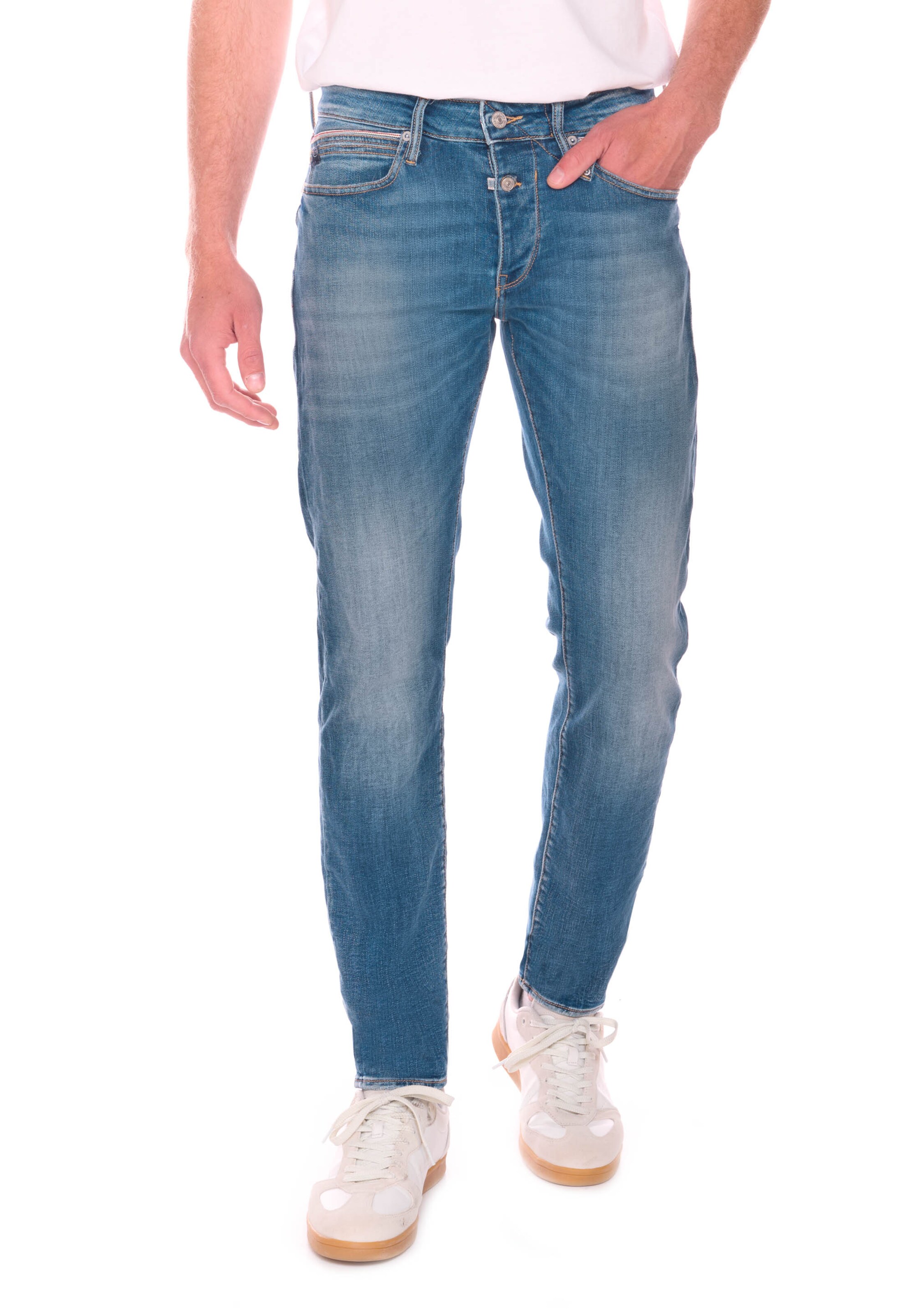 Le Temps Des Cerises Regular Jeans '700/11' in Blauw: voorkant
