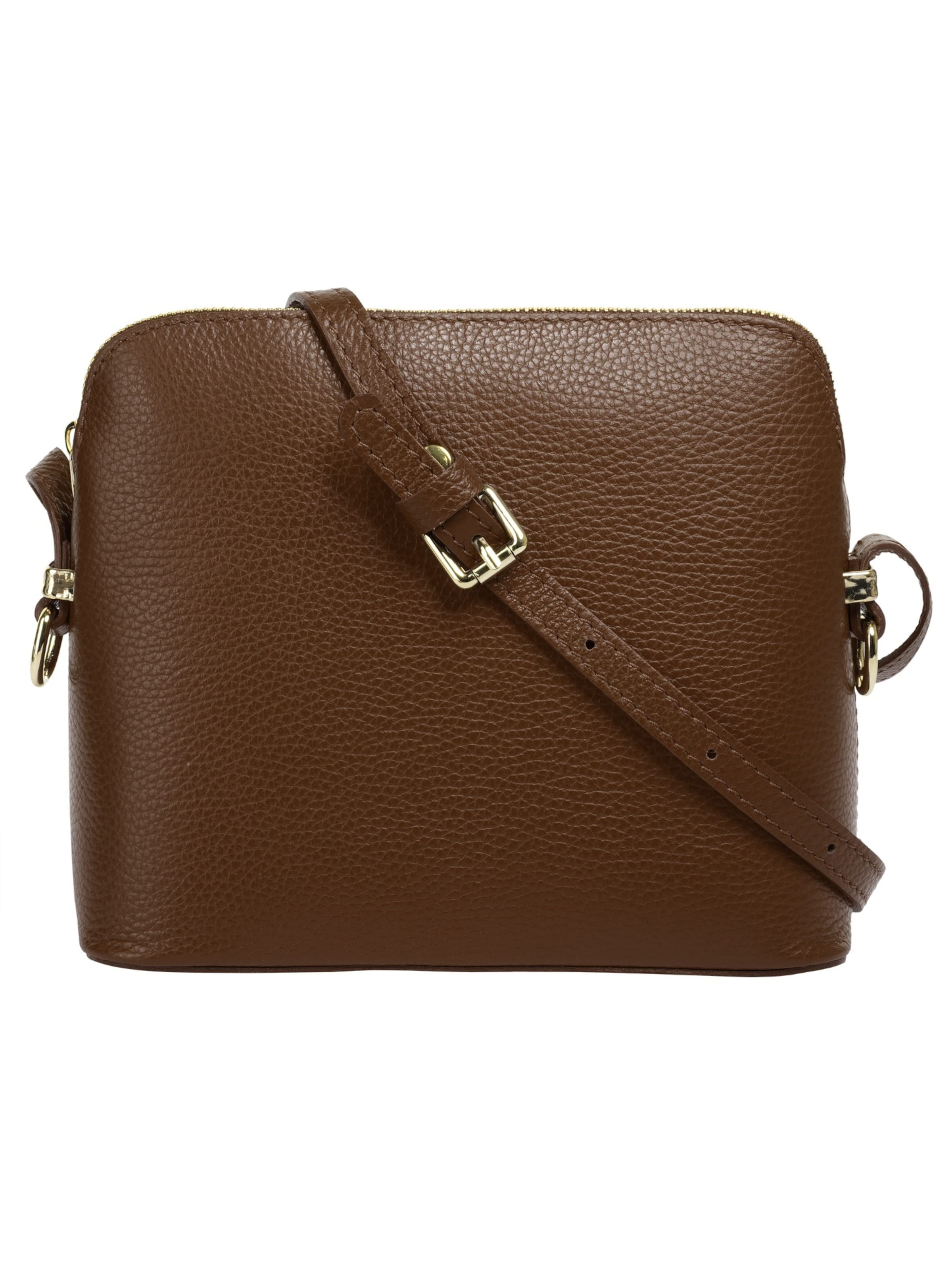 Cluty Crossbody Bag in Brown: front