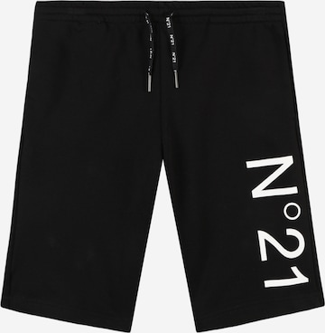 regular Pantaloni di N°21 in nero: frontale