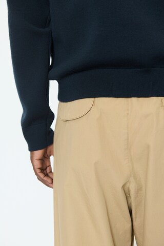 Matinique Loosefit Bandplooibroek 'MATerra' in Beige