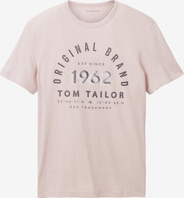 T-Shirt TOM TAILOR en rose : devant