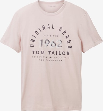 rozā TOM TAILOR T-Krekls: no priekšpuses