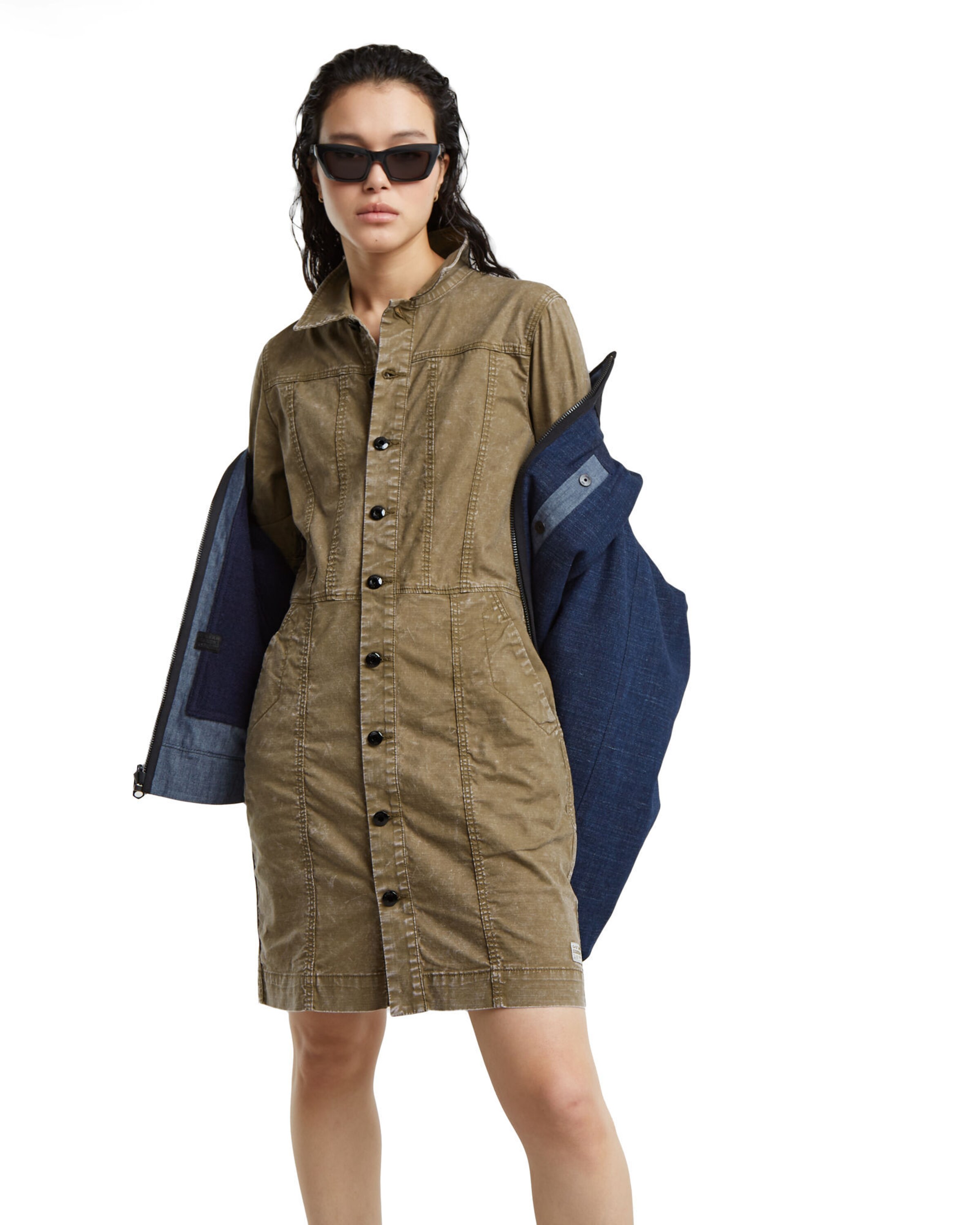 Robe-chemise G-STAR en vert