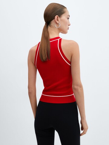 Tops en tricot 'PIPING' MANGO en rouge