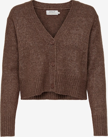 ONLY Knit Cardigan 'Macadamia' in Brown: front