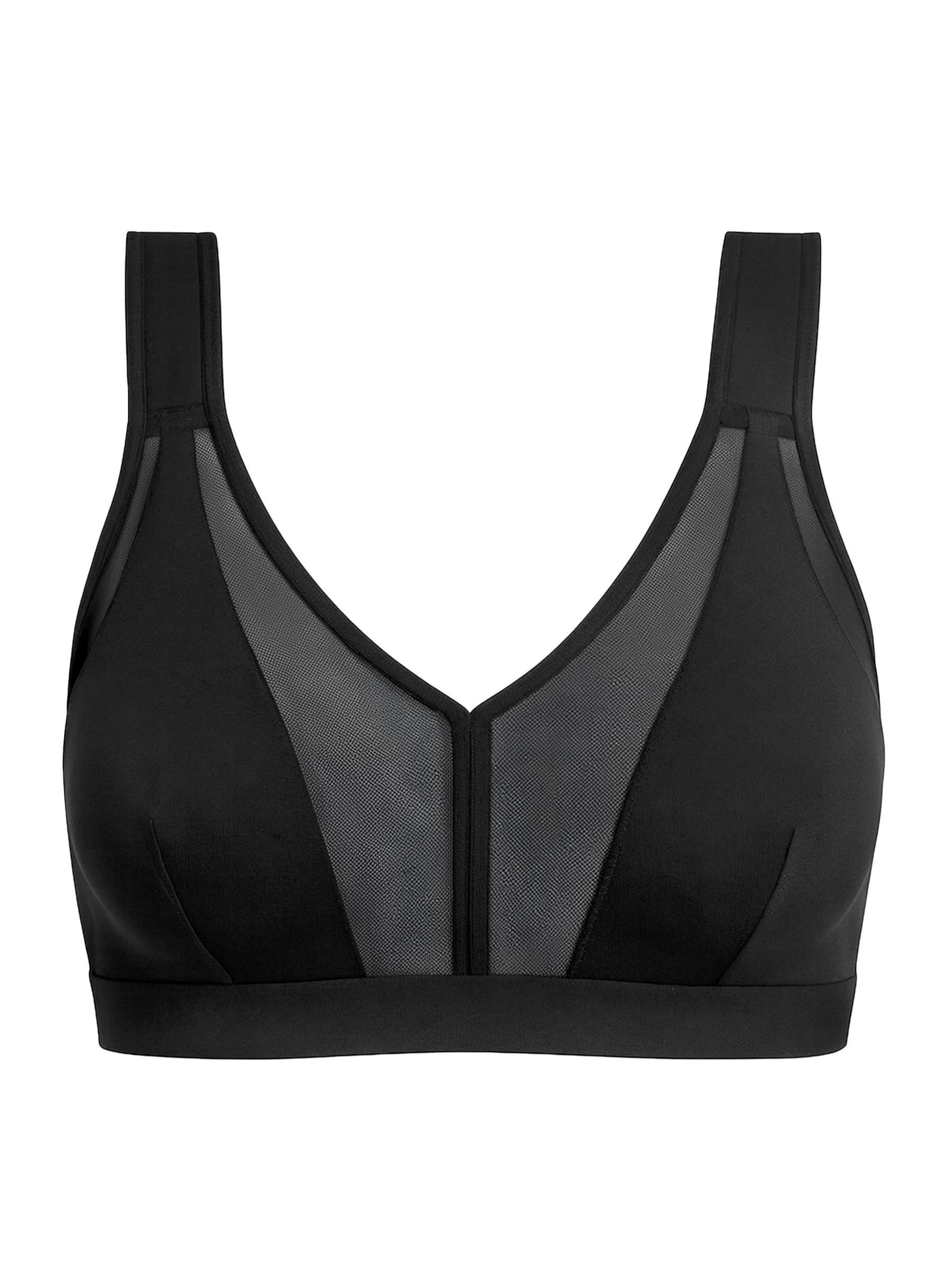 Vivisence T-shirt Bra '1088' in Black: front