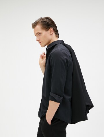 Koton Regular fit Button Up Shirt in Black