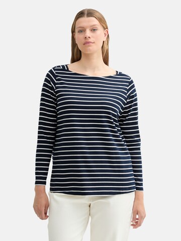 Maglietta di Tom Tailor Women + in blu: frontale