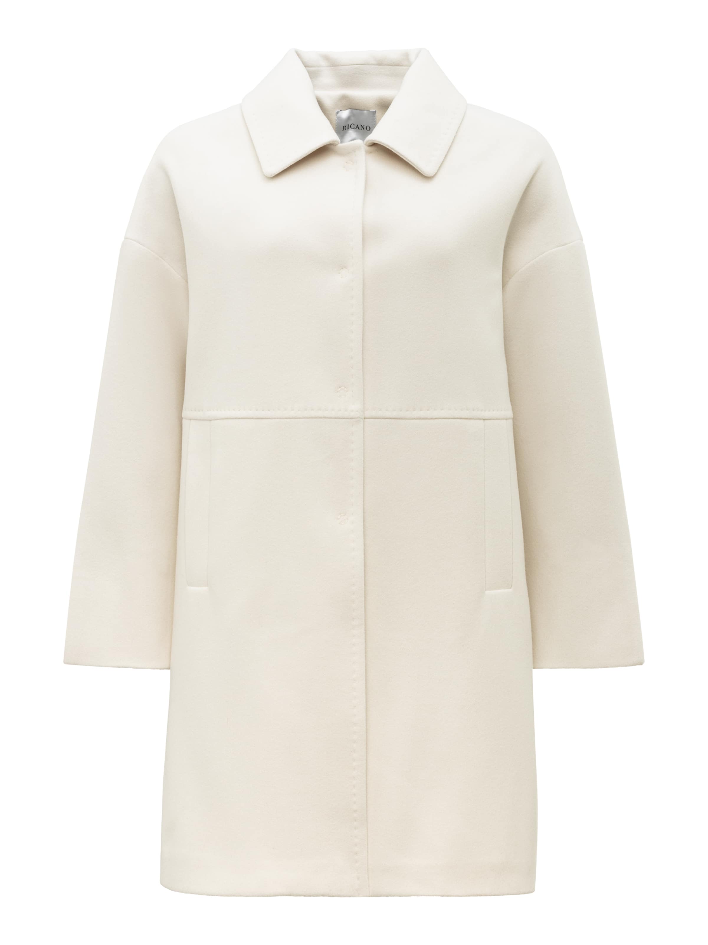 RICANO Between-Seasons Coat 'Valentina' in White: front