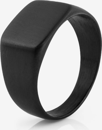 Akitsune Ring 'Solida' in Schwarz: Vorderseite