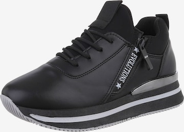 Ital-Design Sneaker in Schwarz: Vorderseite