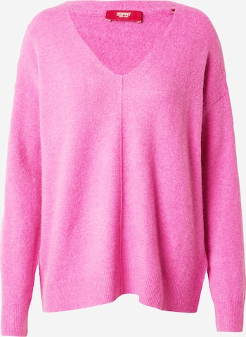 ESPRIT Sweter w kolorze różowy: przód