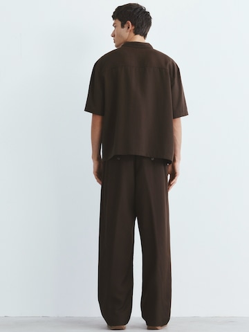 Pull&Bear Regular Fit Hemd in Braun