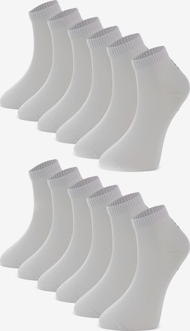Crea Socks Skarpetki stopki 'Regular Socks White' w kolorze biały: przód