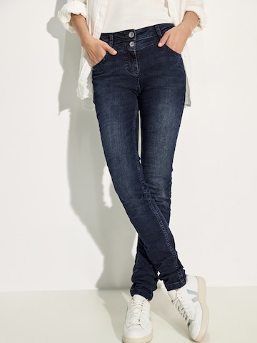 Coupe slim Jean 'Vicky' CECIL en bleu : devant