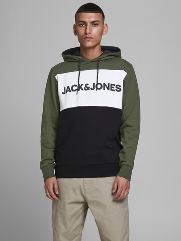 JACK & JONES Regularny krój Bluzka sportowa w kolorze zielony: przód