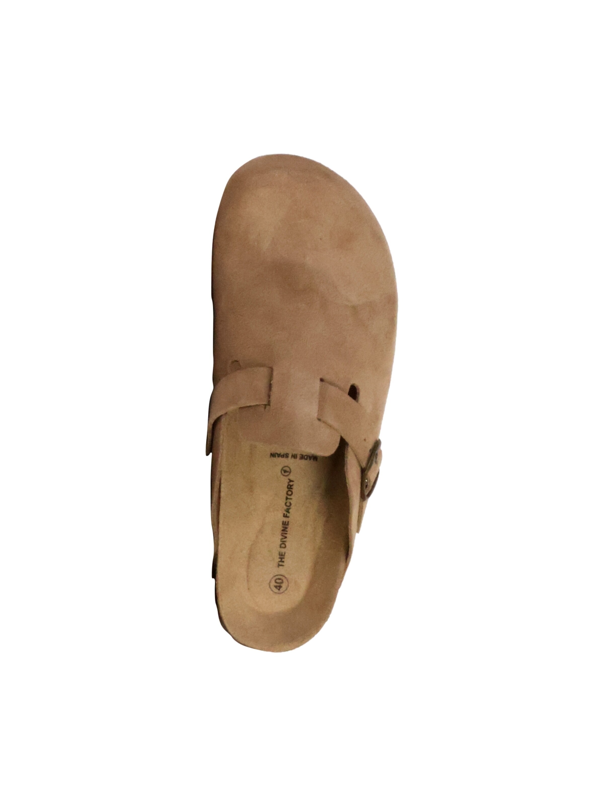 The Divine Factory Mule 'Joasis-Lederpantoletten' in Brown
