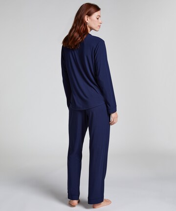 Hunkemöller Pyjamabroek in Blauw