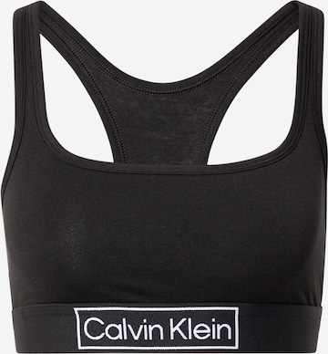 Calvin Klein Underwear Korzet Podprsenka 'Reimagine Heritage' - Čierna: predná strana