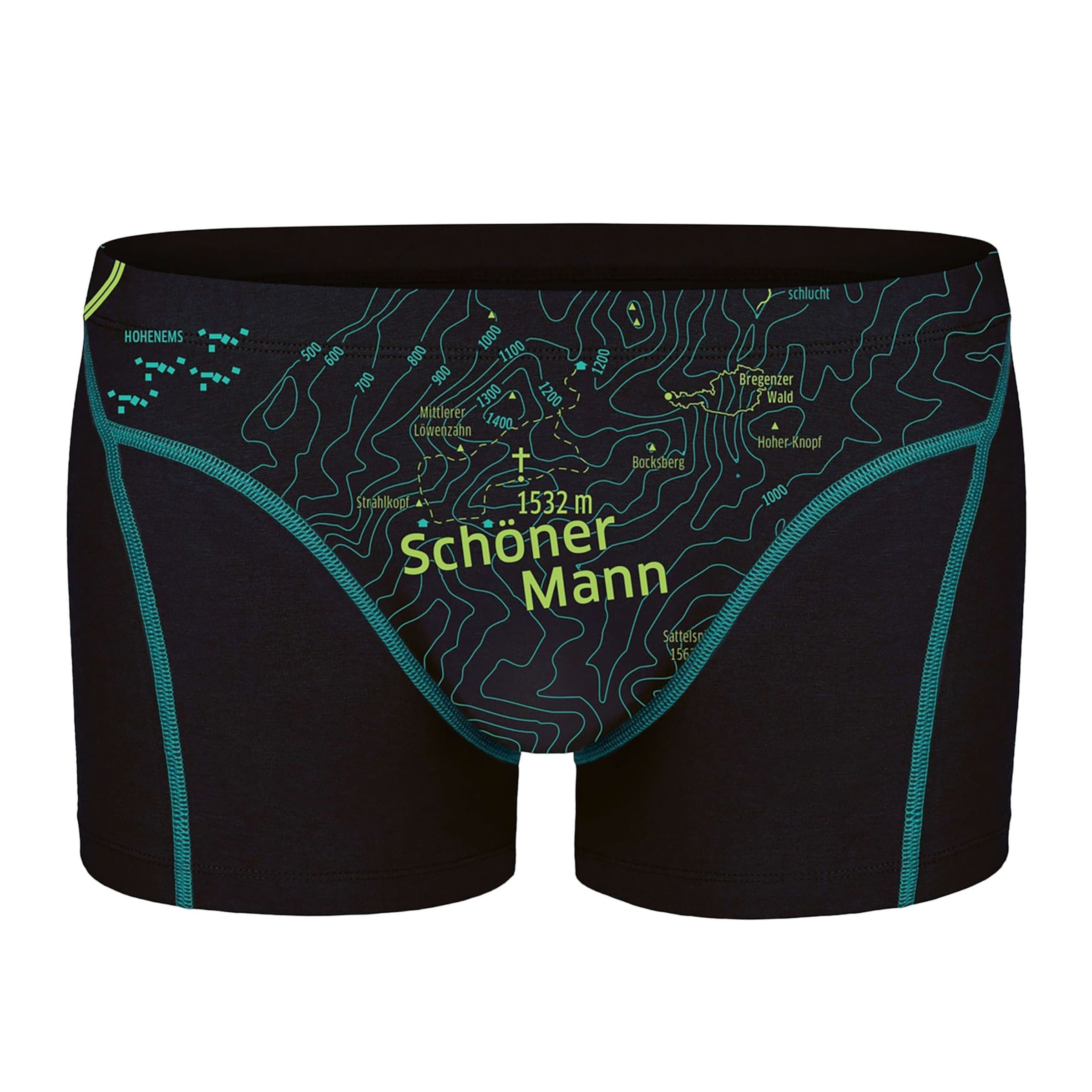 Ein schöner Fleck Erde Trunks in Schwarz: Vorderseite
