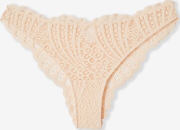 ETAM String 'Etreinte' in Beige: Vorderseite