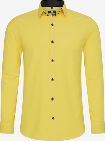 Rusty Neal Regular fit Button Up Shirt in Yellow: front