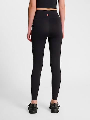 Hummel Skinny Sportbroek in Zwart