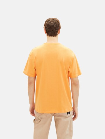 TOM TAILOR DENIM Тениска в оранжево