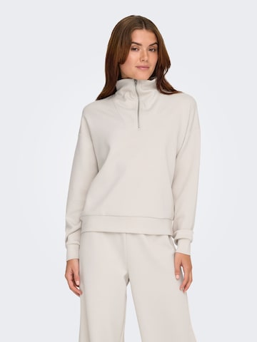 ONLY PLAY Sweatshirt 'ONPLounge' in Beige: front