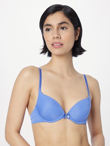 Hunkemöller - Push-up Soutien 'P&M' em azul: frente