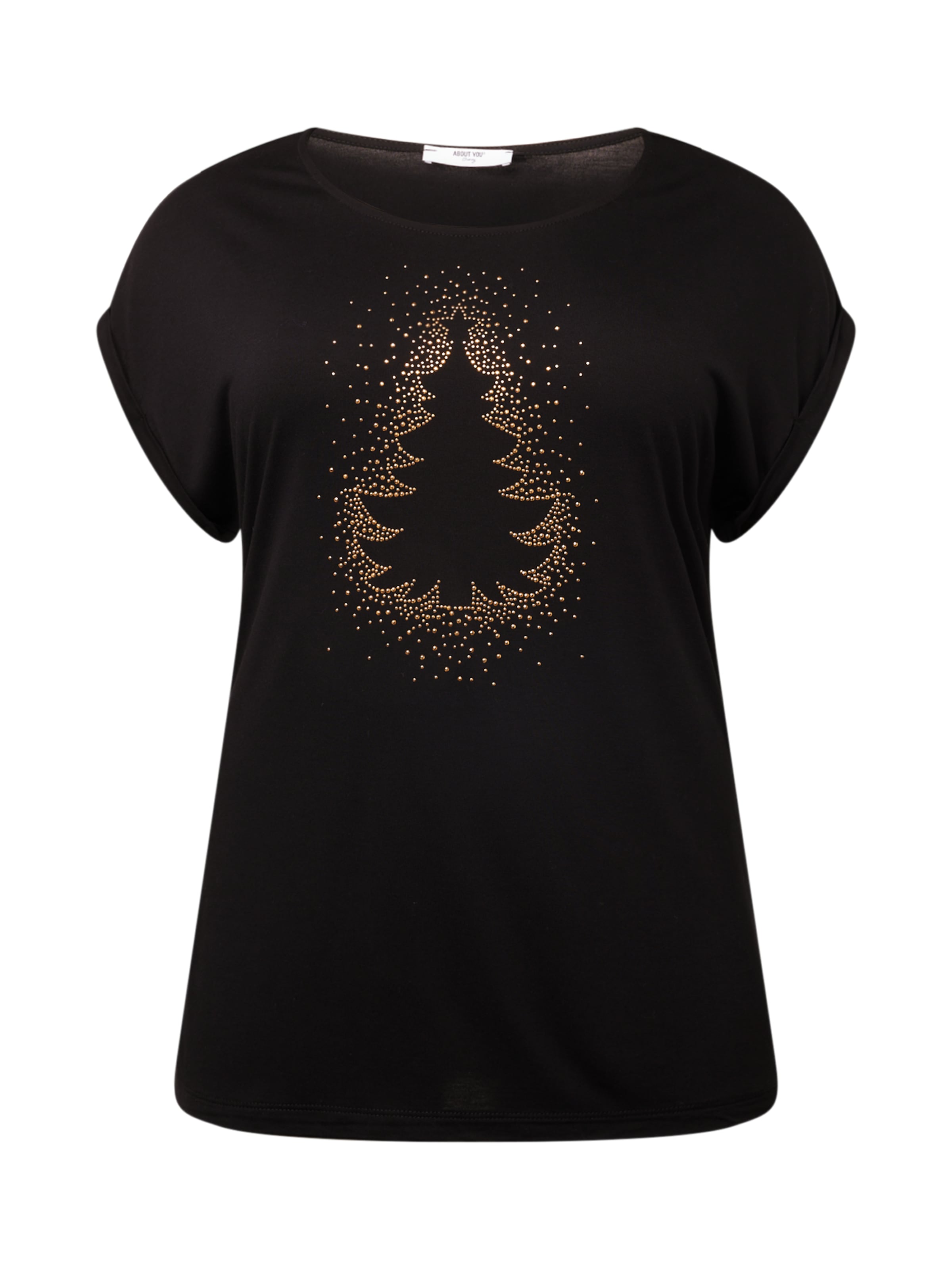 Maglietta 'Christina' di ABOUT YOU Curvy in nero: frontale