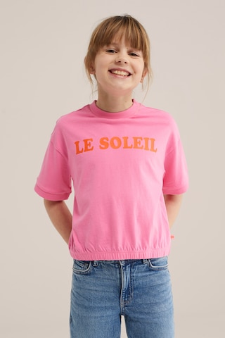 Maglietta di WE Fashion in rosa: frontale