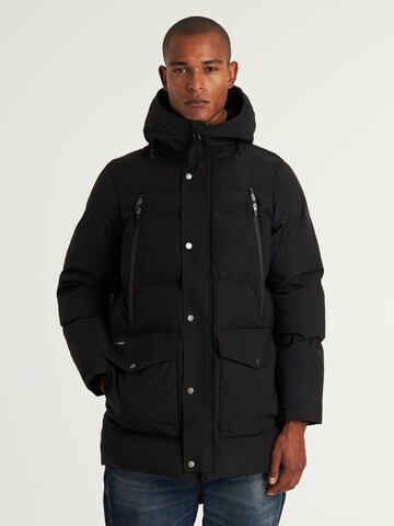 CHASIN' Funktionsjacke 'Explorer Tech' in Schwarz: Vorderseite