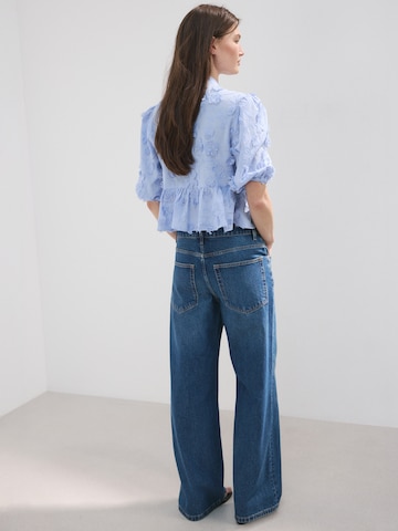 MANGO Blouse 'CAPUCHIN' in Blue
