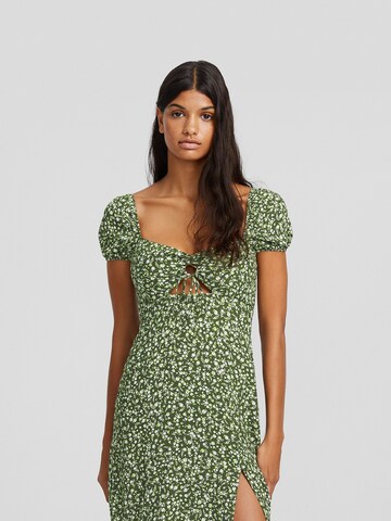 Robe Bershka en vert : devant