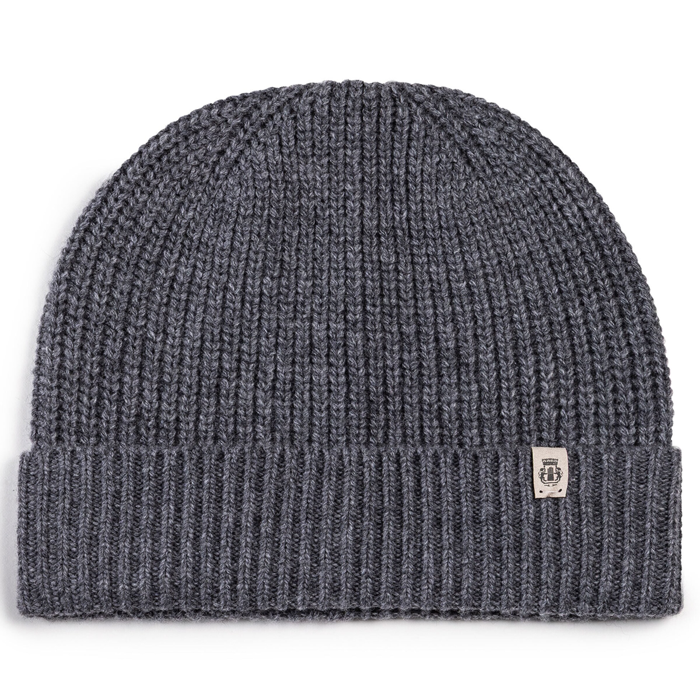 Roeckl Beanie 'KLASSISCHE STRICKMÜTZE' in Grey: front