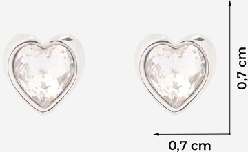 Ted Baker Серьги 'HAN: CRYSTAL HEART EARRING' в Серебристый